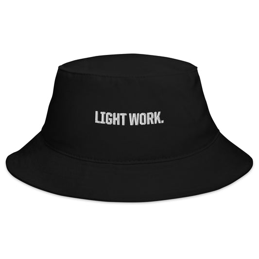 LW WHITE LOGO BUCKET HAT