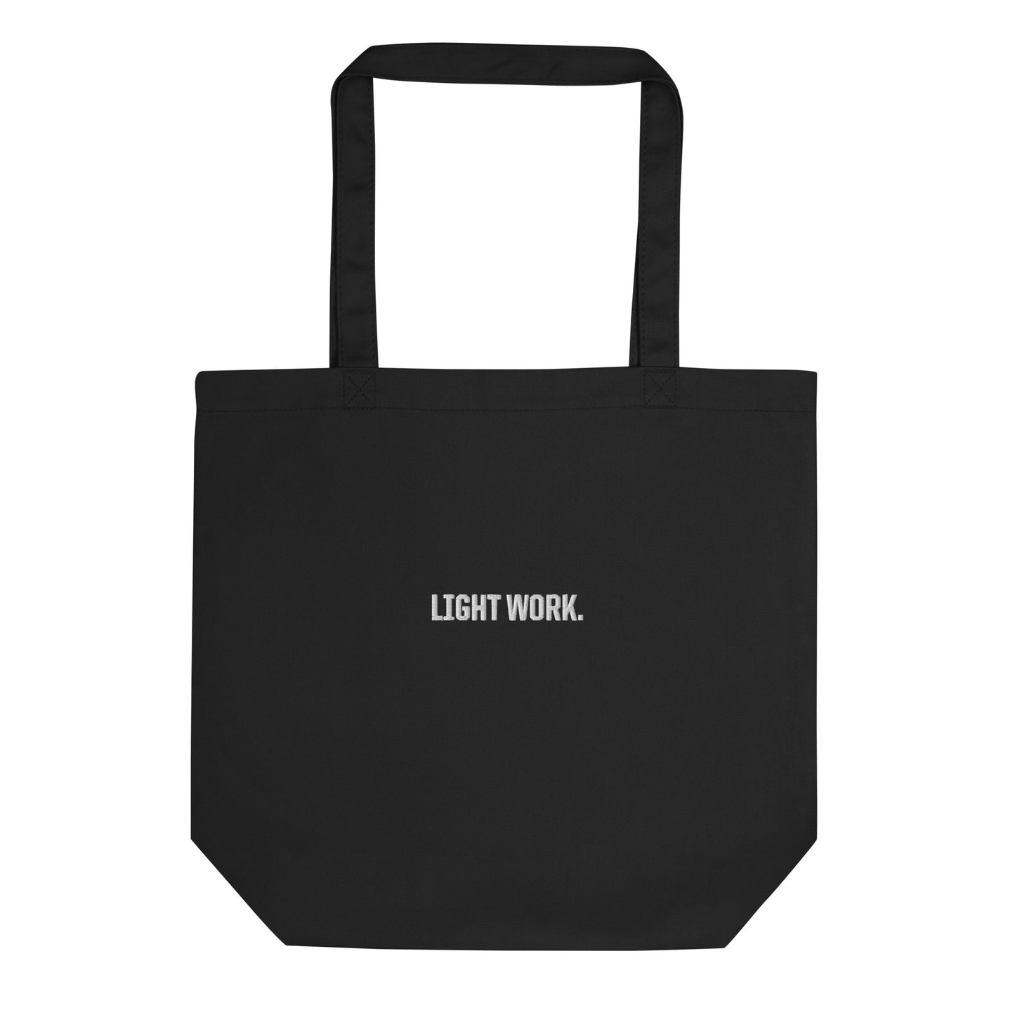 LW WHITE LOGO TOTE BAG