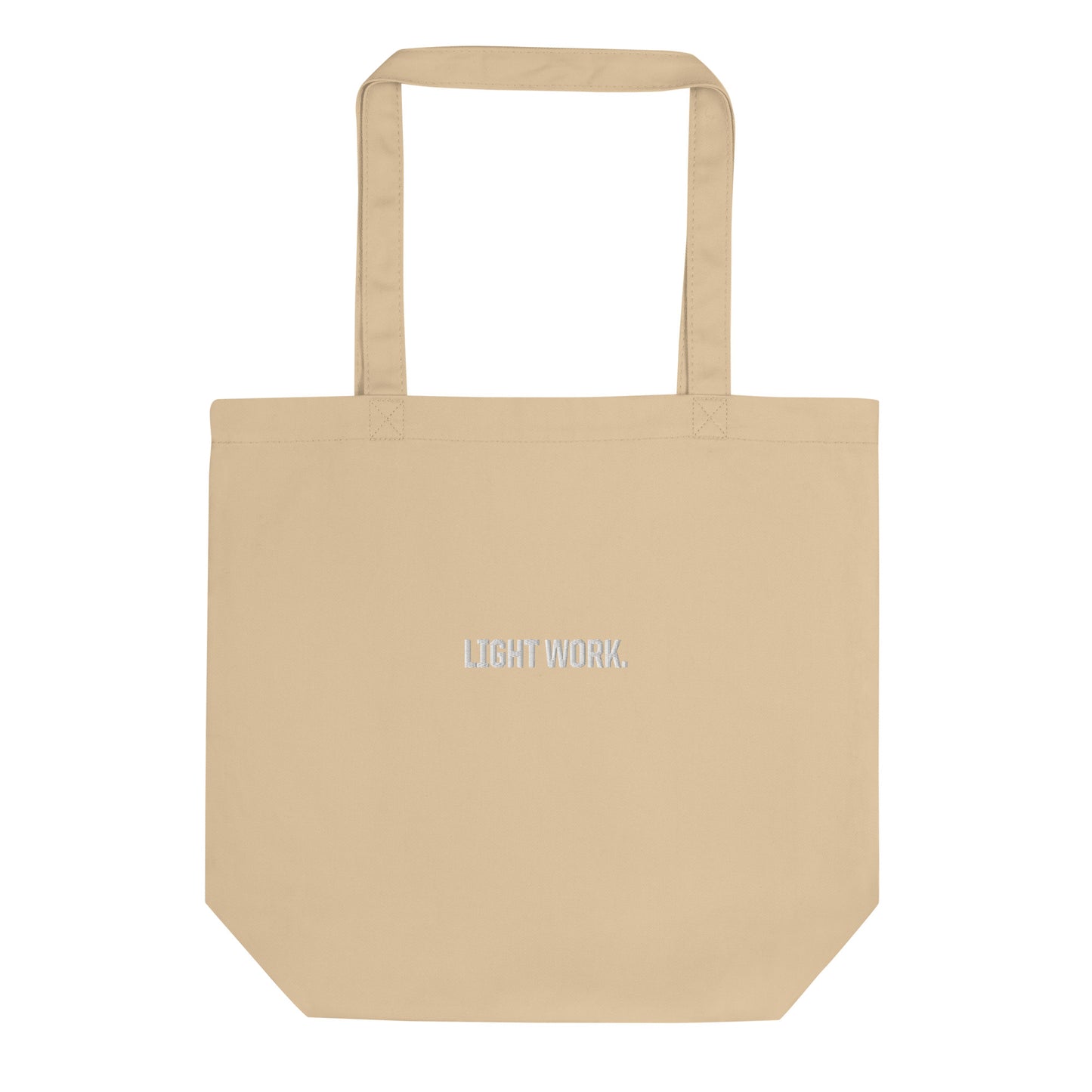 LW WHITE LOGO TOTE BAG