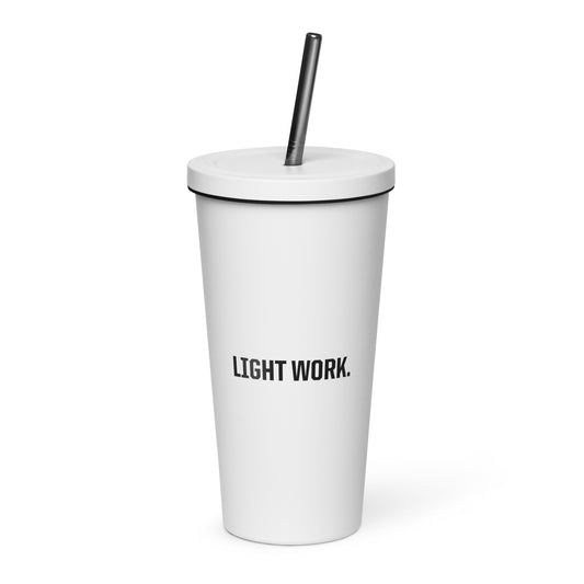 LW BLACK LOGO WHITE TUMBLER