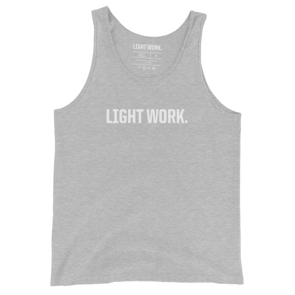 LW WHITE LOGO MEN'S TANK TOP