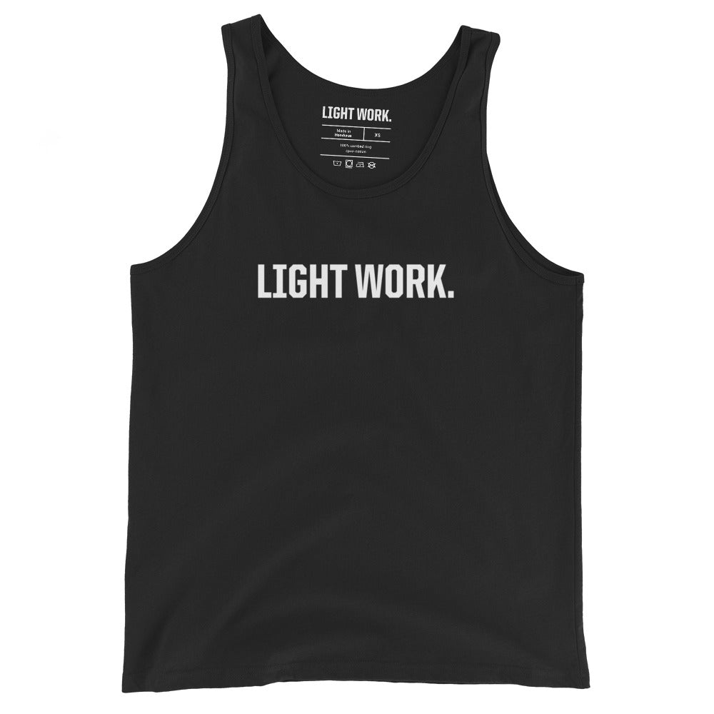 LW WHITE LOGO MEN'S TANK TOP