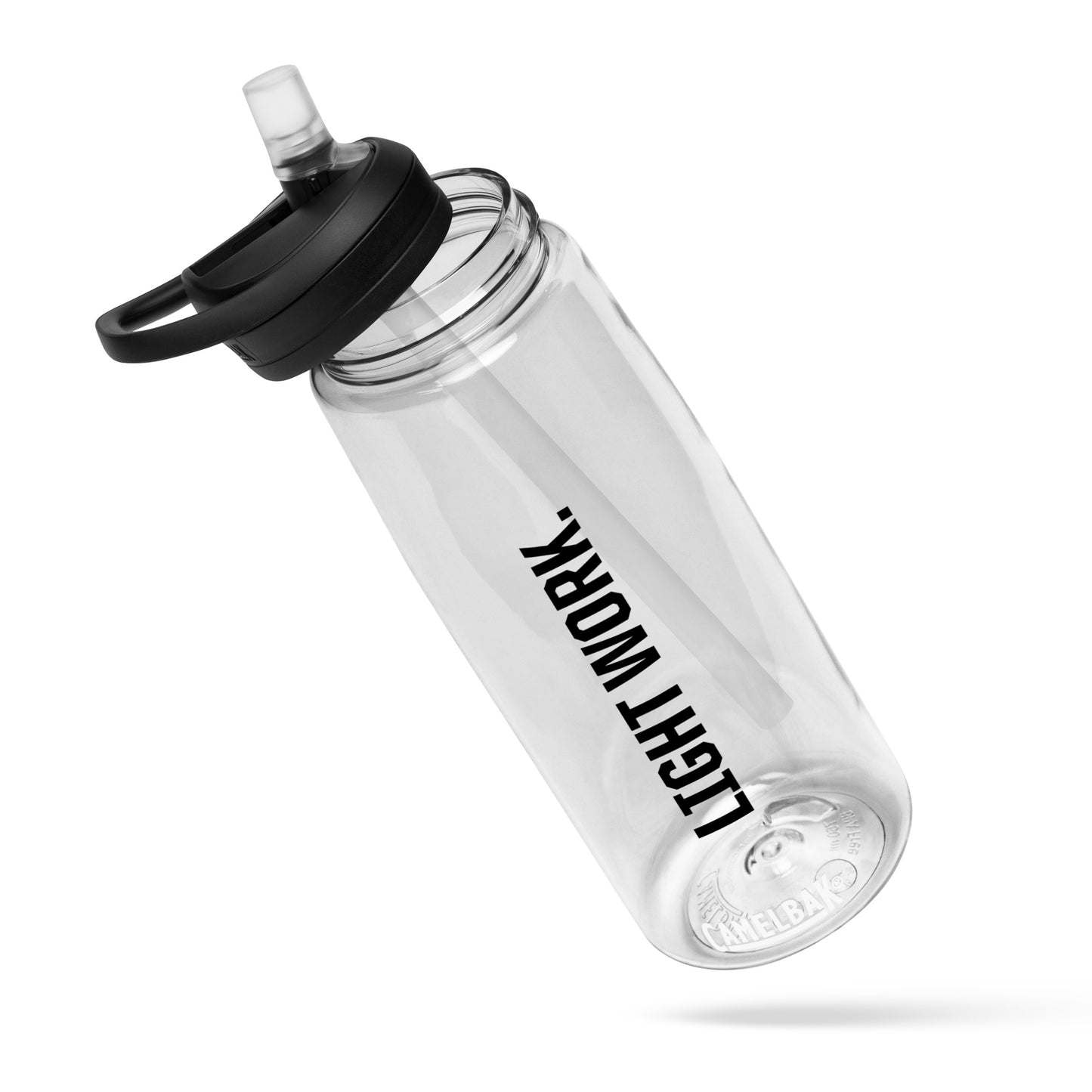 LW BLACK LOGO WATER BOTTLE