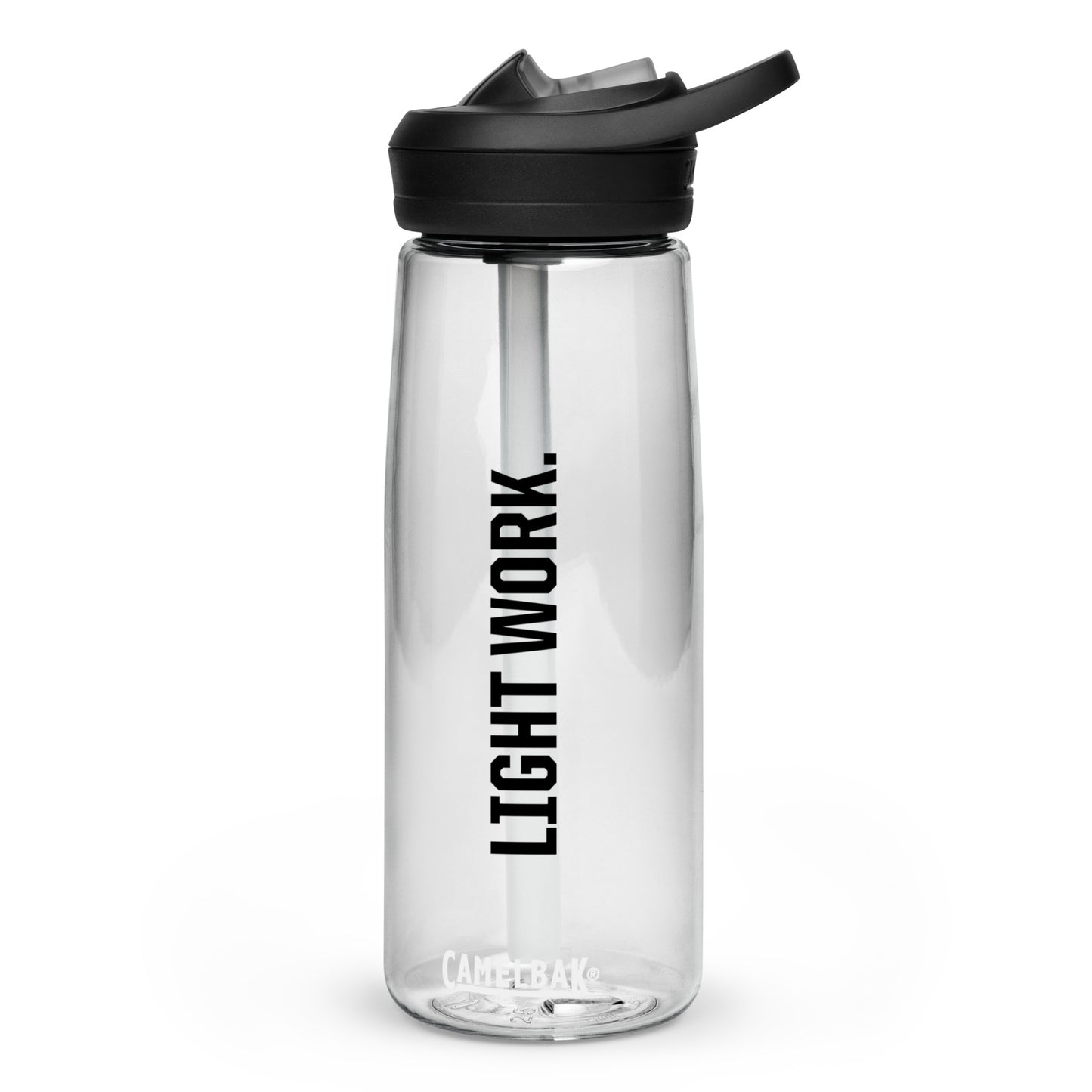 LW BLACK LOGO WATER BOTTLE