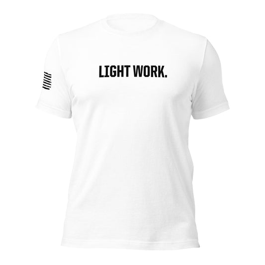 LW BLACK LOGO W/FLAG UNISEX T-SHIRT