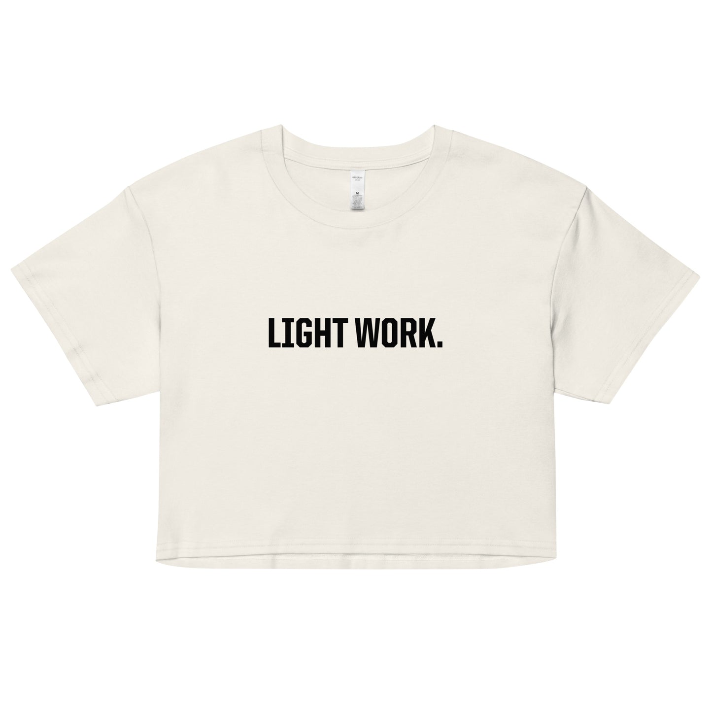 LW BLACK LOGO CROP TOP