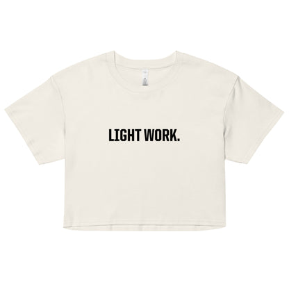 LW BLACK LOGO CROP TOP