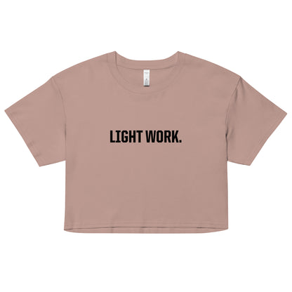 LW BLACK LOGO CROP TOP