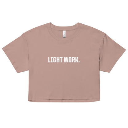 LW WHITE LOGO CROP TOP