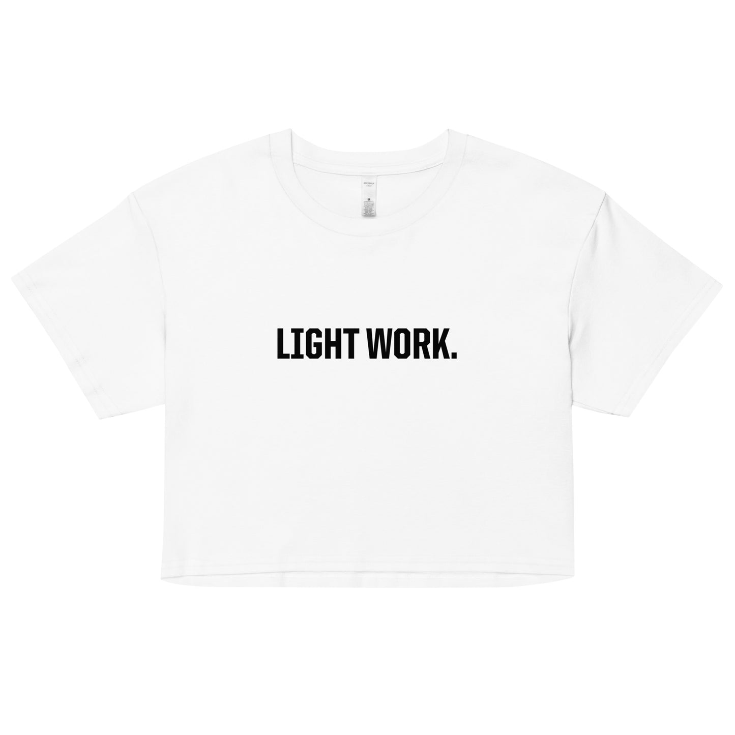 LW BLACK LOGO CROP TOP