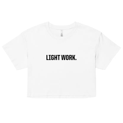 LW BLACK LOGO CROP TOP